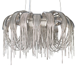 Люстра подвесная круглая с изогнутыми металлическими дугами и ниспадающими цепочками 65 см Atlantis Chain варинант исполнения - 15 | Loft Concept в Орле