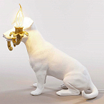 Настольная лампа в виде щенка Puppy White Table Lamp варинант исполнения - 4 | Loft Concept в Орле