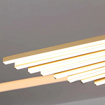 Люстра в виде распахнутых крыльев из тонких металлических планок Flight of Freedom варинант исполнения - 7 | Loft Concept в Орле