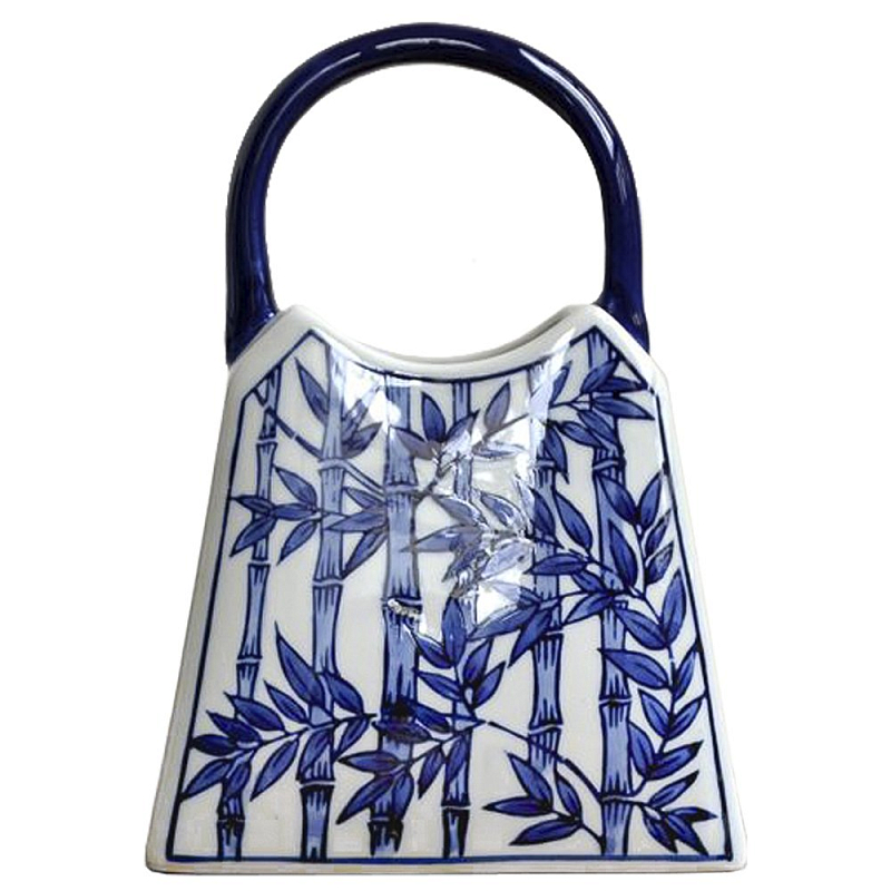 Ваза Ceramic Bag strip Темно-синий Ваза Ceramic Bag strip Темно-синий в Орле | Loft Concept