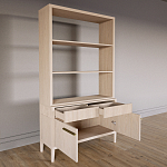 Стеллаж Primo с ящиками Светлый дуб  варинант исполнения - 7 | Loft Concept в Орле