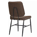 Стул с темно-коричневой обивкой из экокожи Benderson варинант исполнения - 3 | Loft Concept в Орле