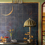 Обои ручная роспись Tsukimi Original colourway on gilded silk with antiquing варинант исполнения - 2 | Loft Concept в Орле