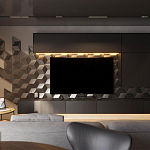 Гипсовая 3D панель с принтографией PM-107 варинант исполнения - 1 | Loft Concept в Орле