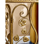 Столик приставной золотистый с орнаментом на столешнице Tanzania варинант исполнения - 6 | Loft Concept в Орле