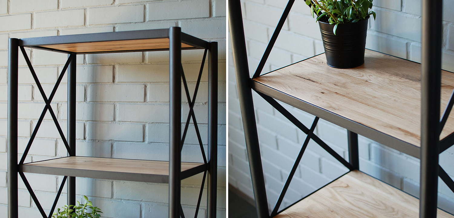 Стеллаж Pheobe Industrial Metal Rust Rack Стеллаж Pheobe Industrial Metal Rust Rack - Loft-Concept в Орле