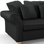 Мебельная ткань Шенилл черный цвет 138 см T4-35 варинант исполнения - 7 | Loft Concept в Орле