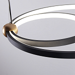 Люстра подвесная светодиодная черный металл Ring Horizontal варинант исполнения - 5 | Loft Concept в Орле