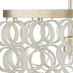 Потолочный светильник с каскадом из круглых декоративных колец Waterfall from the Rings варинант исполнения - 1 | Loft Concept в Орле