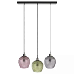 Подвесной светильник каскадный с 3-мя рельефными плафонами Cascade with Relief Lampshades варинант исполнения - 1 | Loft Concept в Орле