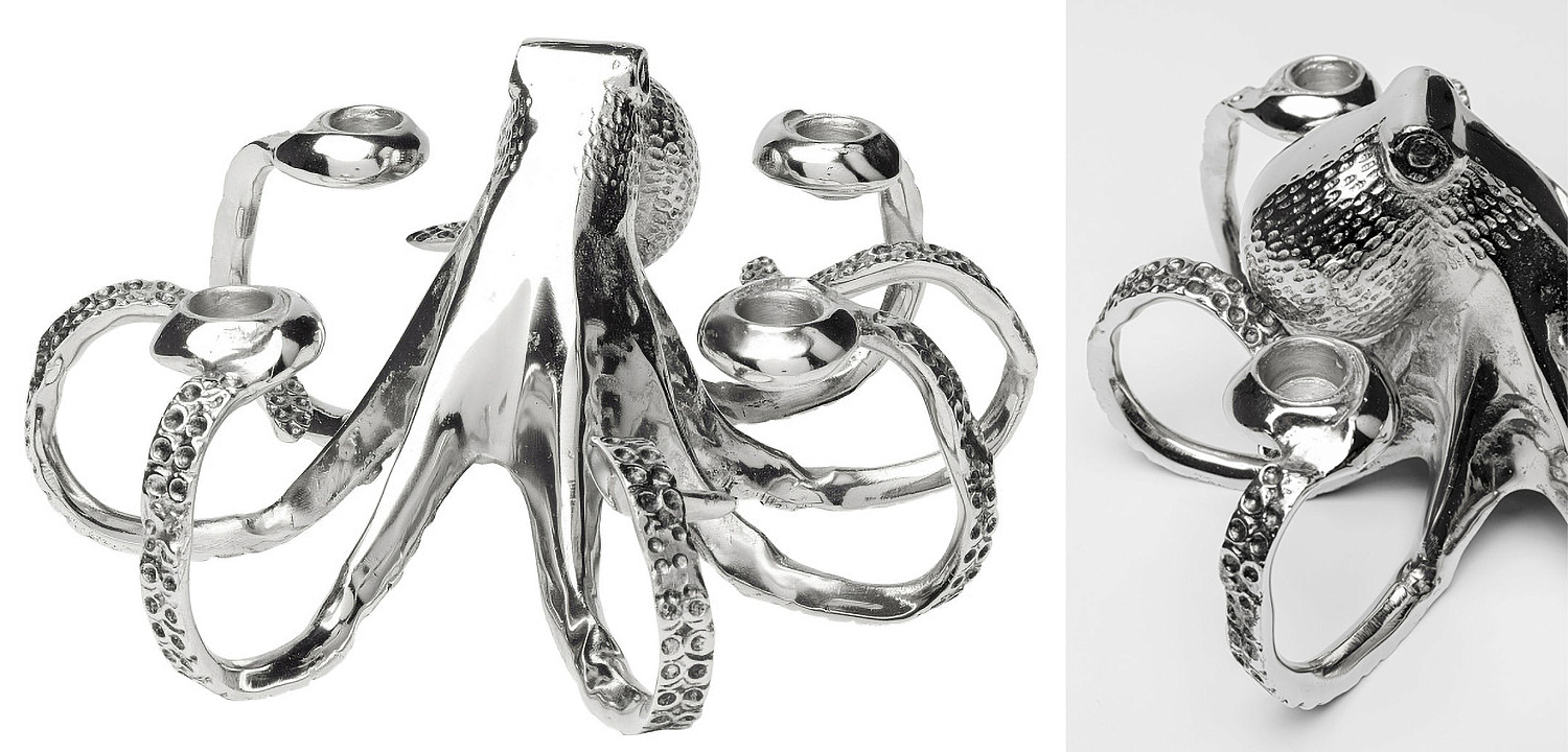 Подсвечник Chrome Octopus Подсвечник Chrome Octopus - Loft-Concept в Орле