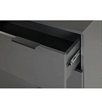 Комод цвета графит с 3-мя ящиками Strict Lines  варинант исполнения - 6 | Loft Concept в Орле