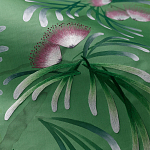 Обои ручная роспись Silk Tree Colourway SC-92 on Emerald Green dyed silk варинант исполнения - 3 | Loft Concept в Орле