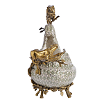 Чаша для фруктов из фарфора бронзовыми фигурками леопардов Eden Garden варинант исполнения - 4 | Loft Concept в Орле