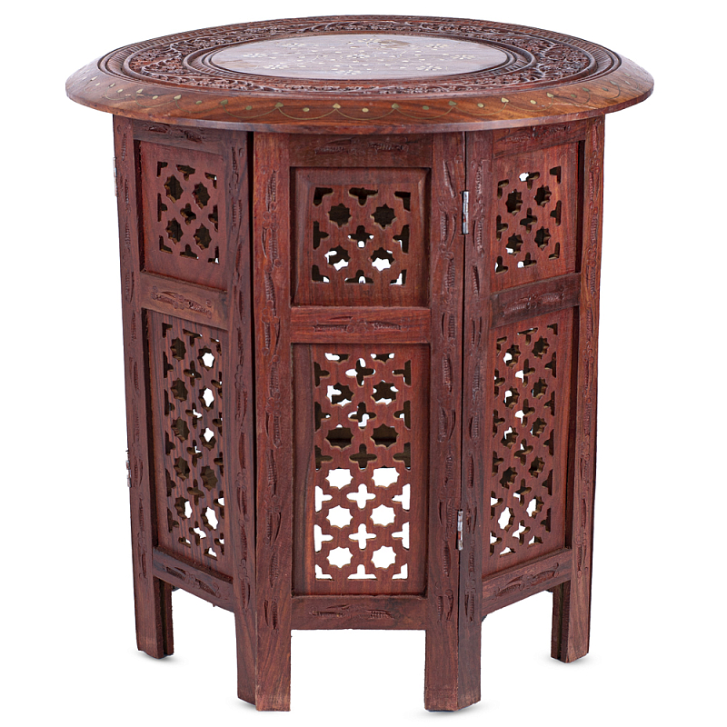 Столик Indian inlay Table Коричневый Столик Indian inlay Table Коричневый в Орле | Loft Concept