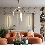 Люстра подвесная с дугообразными изогнутыми элементами Luke Lampco Tracer Lamp варинант исполнения - 3 | Loft Concept в Орле
