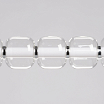 Люстра линейная с 6-ю прозрачными стеклянными плафонами округлой формы HANDLE GRAPE варинант исполнения - 4 | Loft Concept в Орле