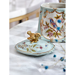 Шкатулка голубого цвета с рисунком и состаренным эффектом Eden Garden варинант исполнения - 8 | Loft Concept в Орле