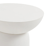 Приставной столик белого цвета Tori варинант исполнения - 3 | Loft Concept в Орле