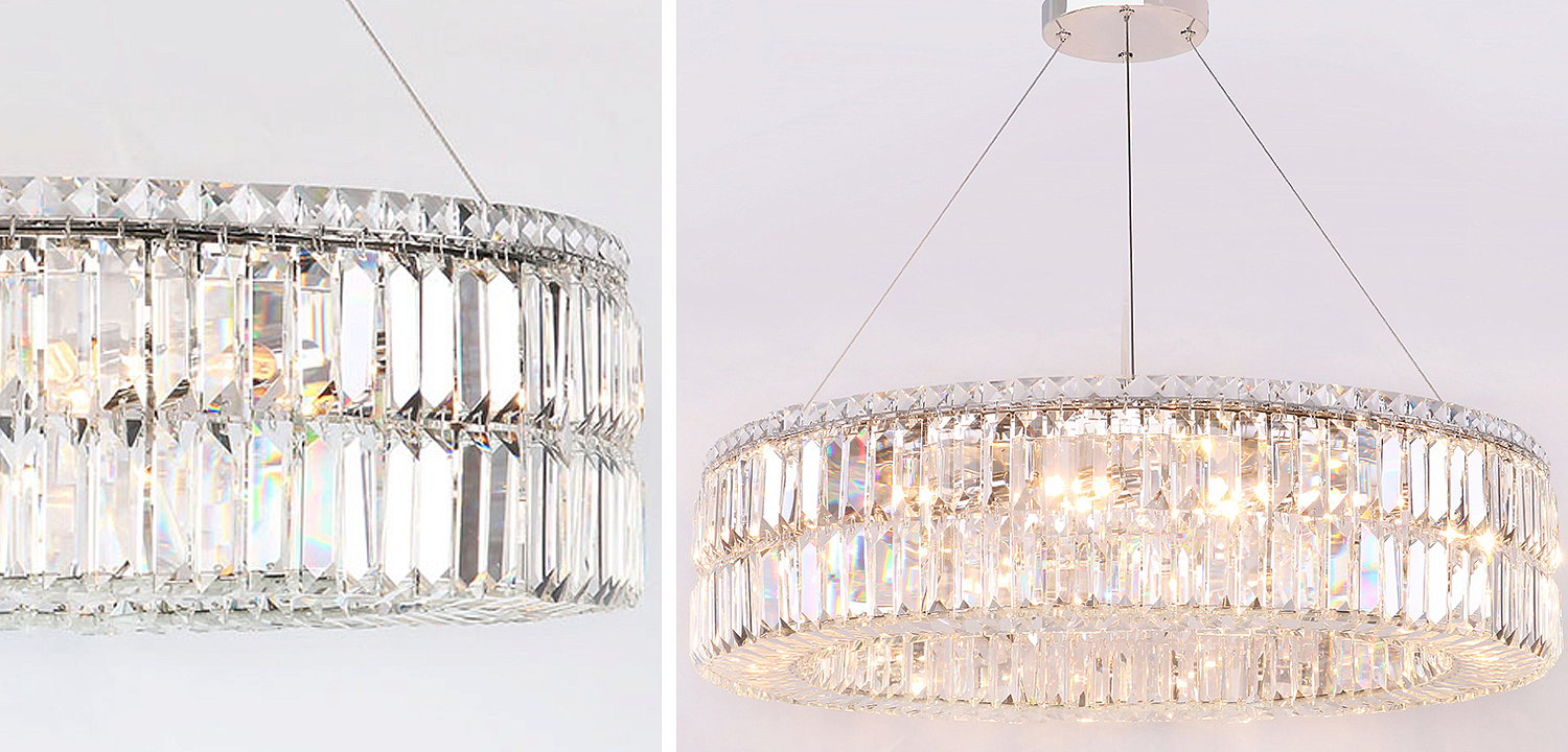 Люстра Darleen Crystal Nickel Chandelier 17 Люстра Darleen Crystal Nickel Chandelier 17 - Loft-Concept в Орле