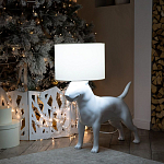 Лампа COLLECTION OF DOGS с абажуром Бультерьер варинант исполнения - 10 | Loft Concept в Орле