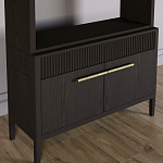 Стеллаж Primo с ящиками Темный орех варинант исполнения - 3 | Loft Concept в Орле