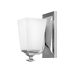 Бра с белым матовым плафоном на прямоугольном основании цвета хром Hinkley варинант исполнения - 1 | Loft Concept в Орле