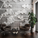 Гипсовая 3D Панель M-47 варинант исполнения - 2 | Loft Concept в Орле