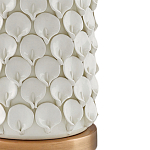 Настольная лампа покрытая лепестками белых цветов Fancy Calla Lily варинант исполнения - 1 | Loft Concept в Орле