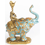 Фарфоровый подсвечник Слон с эмоцией Fluens варинант исполнения - 2 | Loft Concept в Орле