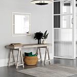 Настенное зеркало квадратной формы в металлической раме золотого цвета CORNER MIRROR GOLD варинант исполнения - 1 | Loft Concept в Орле