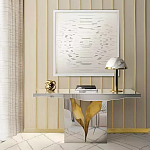 Консоль прямоугольная с основанием в виде расколотого камня Lapiaz варинант исполнения - 1 | Loft Concept в Орле