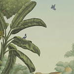 Обои ручная роспись River Scenes of Bengal Verdoyant варинант исполнения - 2 | Loft Concept в Орле