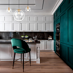 Подвесной светильник со стеклянным прозрачным плафоном в форме шара и золотыми металлическим акцентами 30 ClassiCon варинант исполнения - 6 | Loft Concept в Орле