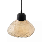 Подвесной светильник с янтарным фактурным плафоном Lamp with Frozen Glass Effect варинант исполнения - 2 | Loft Concept в Орле