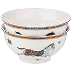 Сервиз обеденный из фарфора с изображением лошадей на 6 персон 23 предмета Porcelain Horse Set  варинант исполнения - 2 | Loft Concept в Орле