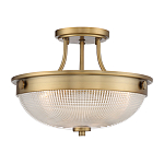 Потолочный светильник со стеклянным плафоном в виде купола Quoizel варинант исполнения - 11 | Loft Concept в Орле