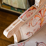 Кресло из массива бука серое с растительным орнаментом Raffael Floral Grey Armchair варинант исполнения - 5 | Loft Concept в Орле