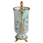 Ваза с двумя птичками из фарфора с бронзовыми элементами Garden of Eden варинант исполнения - 3 | Loft Concept в Орле