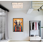 Люстра потолочная квадратная минималистичная Perfection of Geometry варинант исполнения - 5 | Loft Concept в Орле