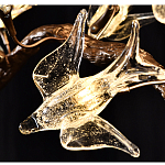 Подвесной светильник в виде золотой ветки с цветами и птичками Marvelous Garden варинант исполнения - 2 | Loft Concept в Орле