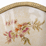 Ваза голубого цвета из фарфора с цветочным рисунком и бронзовой стрекозой Blue Garden варинант исполнения - 2 | Loft Concept в Орле