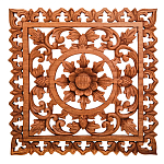 Панно из дерева квадратное Panel With Trees варинант исполнения - 1 | Loft Concept в Орле