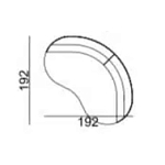 Двухместный диван Calypso варинант исполнения - 5 | Loft Concept в Орле