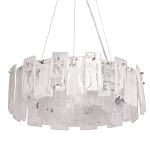 Люстра круглая с подвесными прямоугольными пластинами из стекла Glacier Panels варинант исполнения - 1 | Loft Concept в Орле