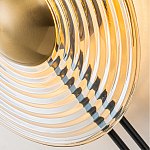 Бра с янтарным стеклянным диском и золотистыми акцентами Savio Glass Disc варинант исполнения - 6 | Loft Concept в Орле