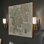  Бра с прямоугольным черным основанием и белым матовым цилиндрическим плафоном Kichler варинант исполнения - 15 | Loft Concept в Орле