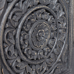 Деревянная ТВ-тумба из массива манго с резьбой Essua Grey Mango TV stand варинант исполнения - 2 | Loft Concept в Орле