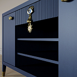 Комод-буфет Elsa Dreams Blue с открытыми полками   варинант исполнения - 7 | Loft Concept в Орле