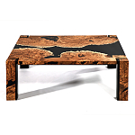 Кофейный Стол River in Autumn Elm Resin Coffee Table варинант исполнения - 1 | Loft Concept в Орле